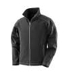 RS455F R455F Result Work-Guard Ladies Treble Stitch Soft Shell Jacket Black colour image